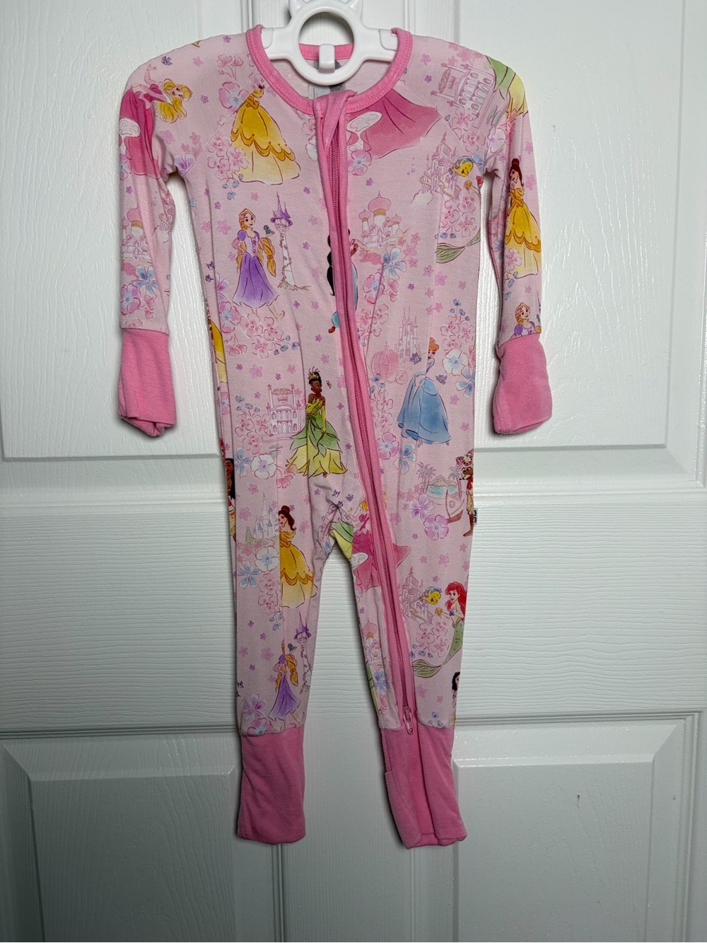 Little Sleepies Disney Princess Gardens Convertible Zippy 3-6M Bamboo